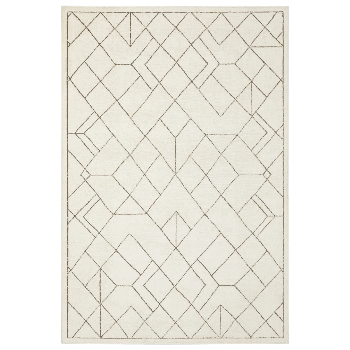 Oriental Weavers Sphinx Raylan Ray06 Ivory/ Brown Rug - main flat