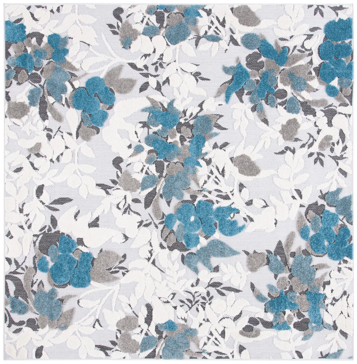 Safavieh Cabana 6'-7" x 6'-7" Rug in Beige / Blue