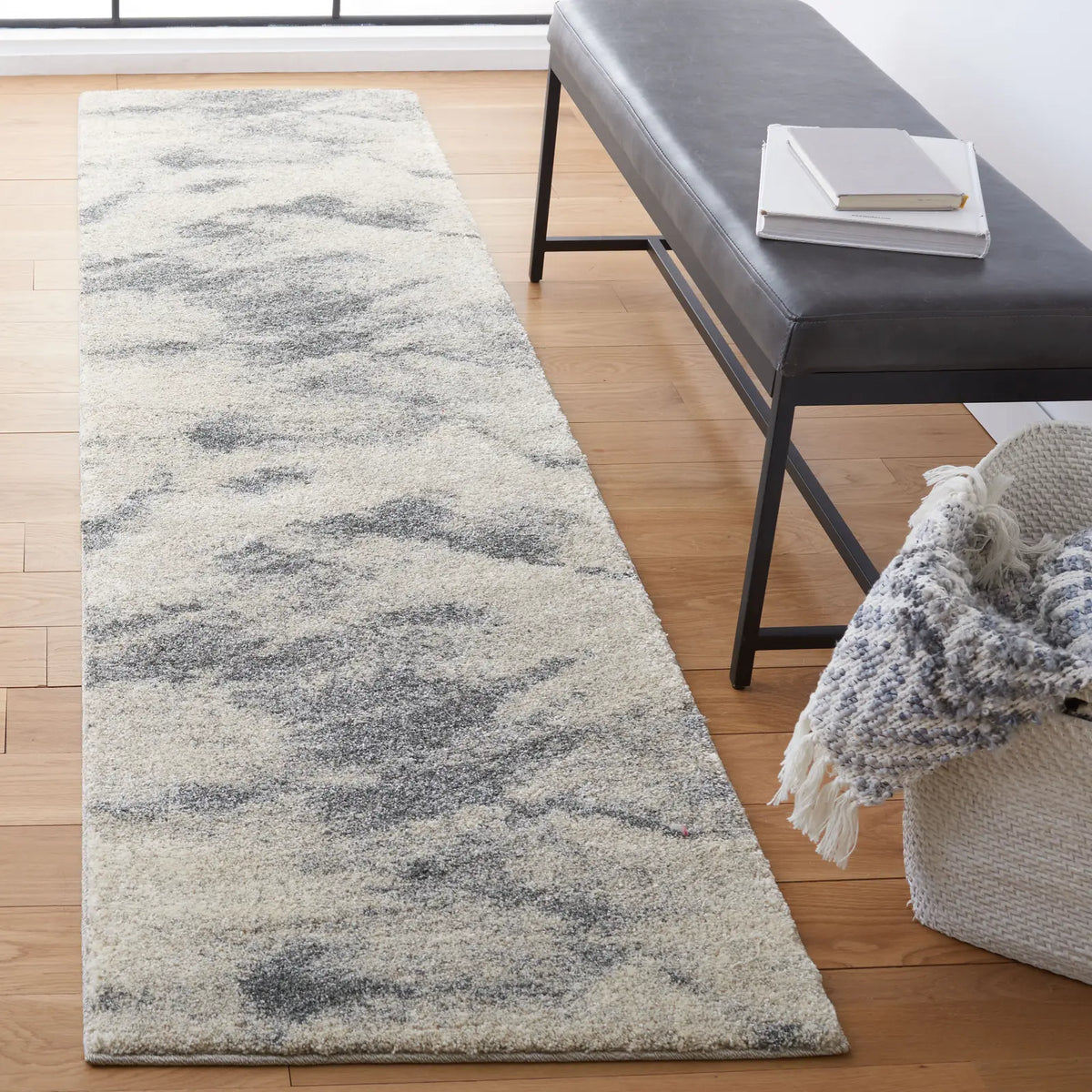 Safavieh Retro 2'-3" x 9'-0" Rug in Beige / Grey