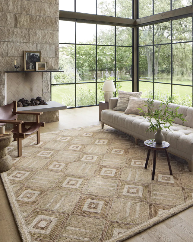 Loloi Varena Var-01 Sand/Clay Rug - room scene 1