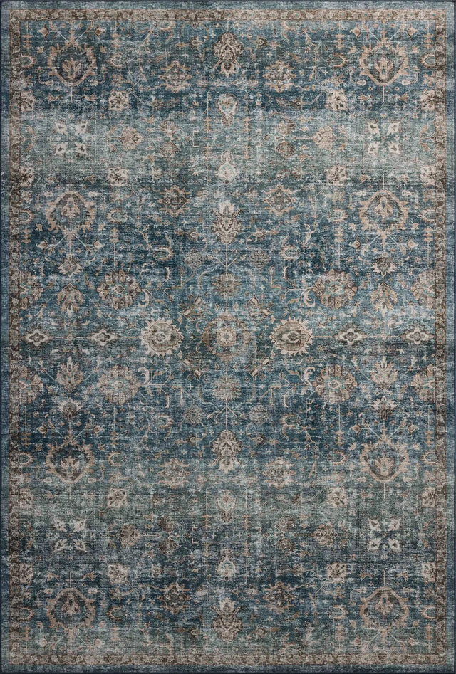 Loloi Anniston ANS-02 Lagoon / Natural Rug - main flat