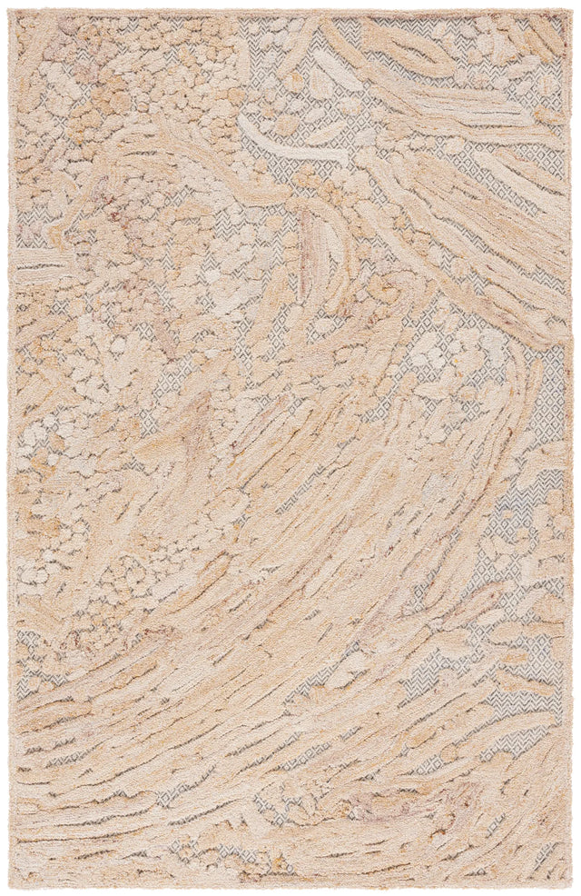 Safavieh Trace 4'-0" x 6'-0" Rug in Beige / Black