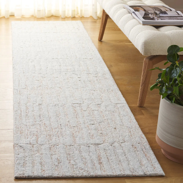 Safavieh Ebony 2'-3" x 9'-0" Rug in Rust / Grey