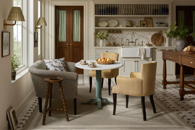 Chris Loves Julia x Loloi Scottie SCO-01 Fog / Ivory Rug - room scene 1 horizontal