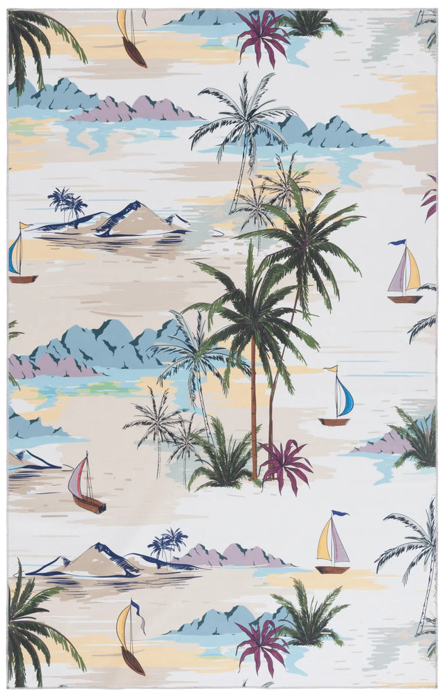 Safavieh Malibu 4'-0" x 6'-0" Rug in Ivory / Taupe