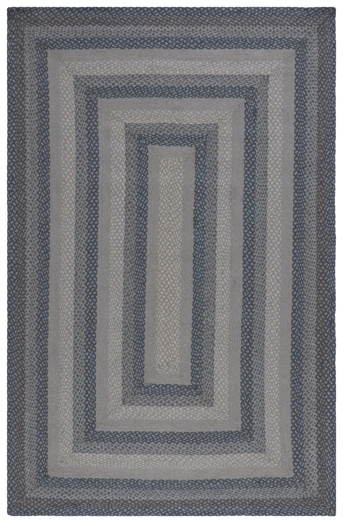 Safavieh Braided 4'-0" x 6'-0" Rug in Grey / Blue