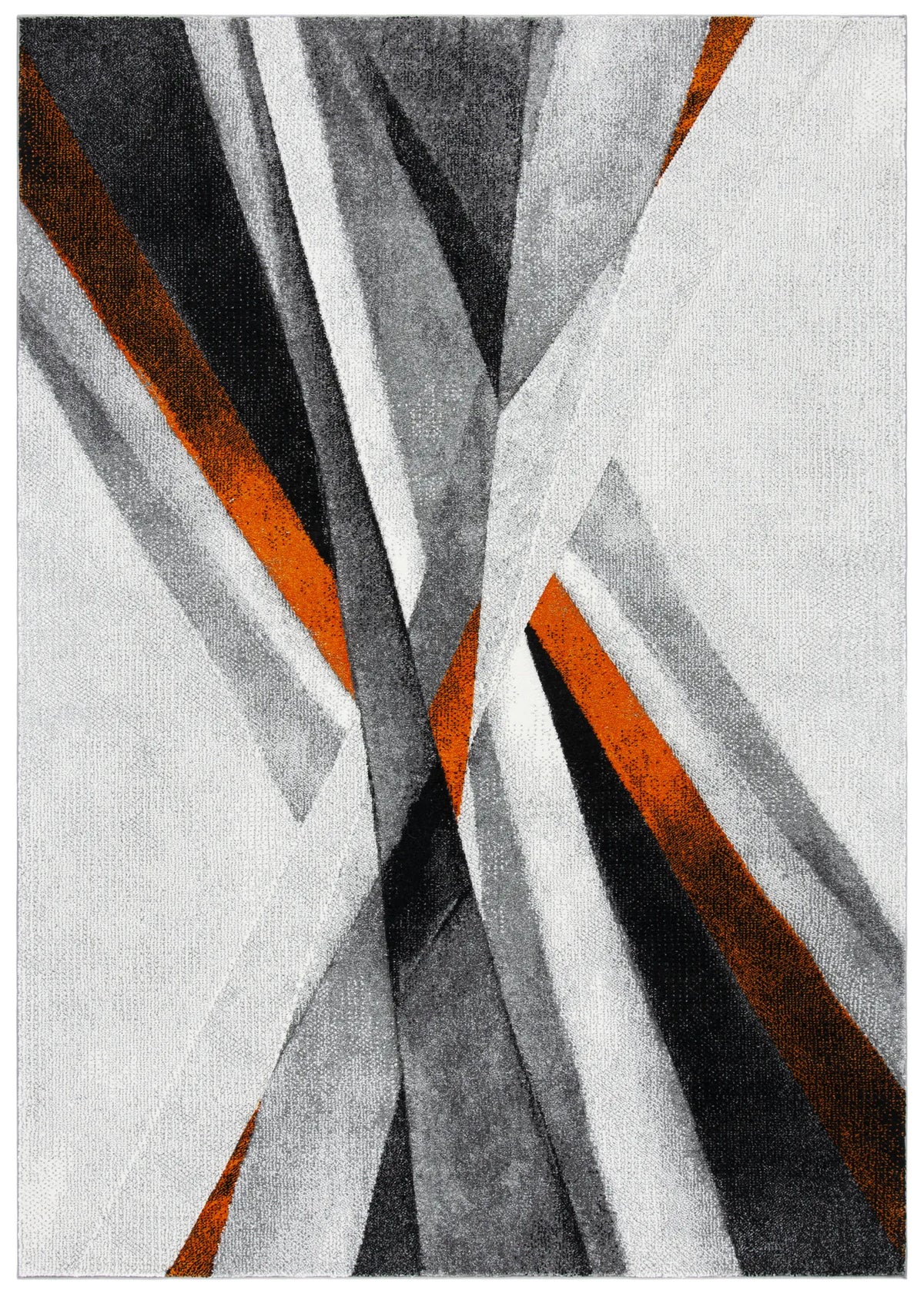 Safavieh Hollywood 4'-0" x 6'-0" Rug in Grey / Orange