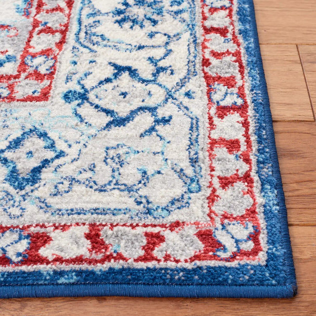 Safavieh Brentwood 4'-0" x 6'-0" Rug in Navy / Red