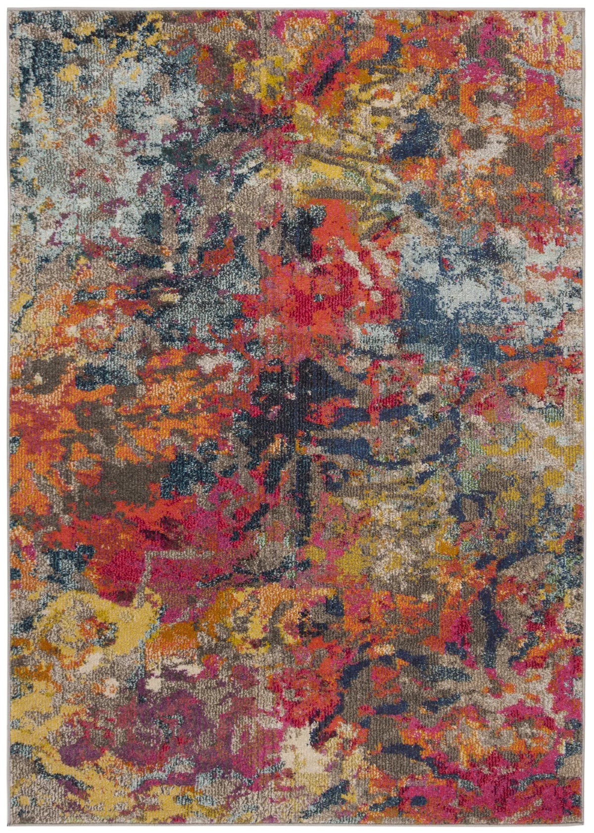 Safavieh Monaco 4'-0" x 5'-7" Rug in Blue / Orange