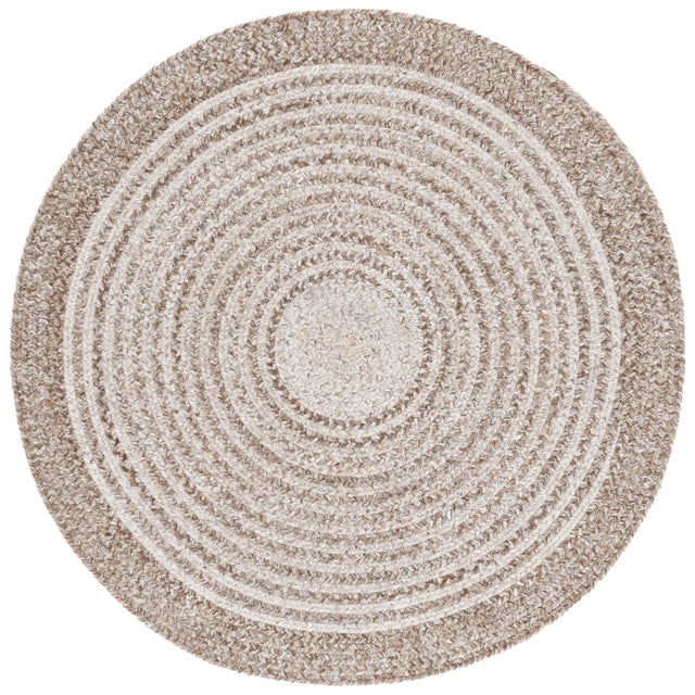 Safavieh Braided 3'-0" x 3'-0" Rug in Taupe