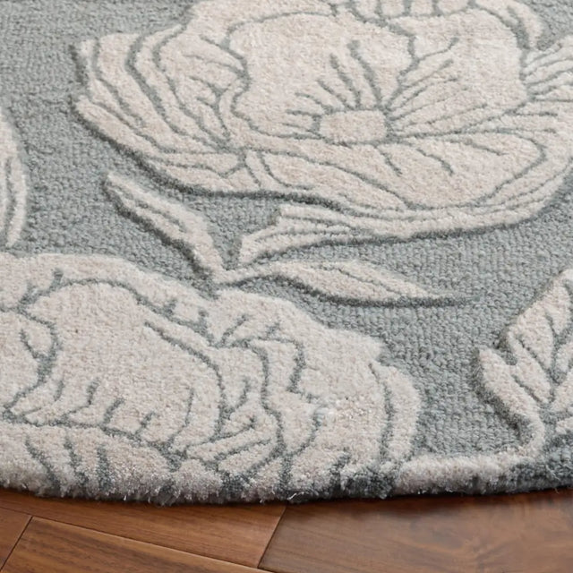 Safavieh Glamour 6'-0" x 6'-0" Rug in Light Grey / Ivory