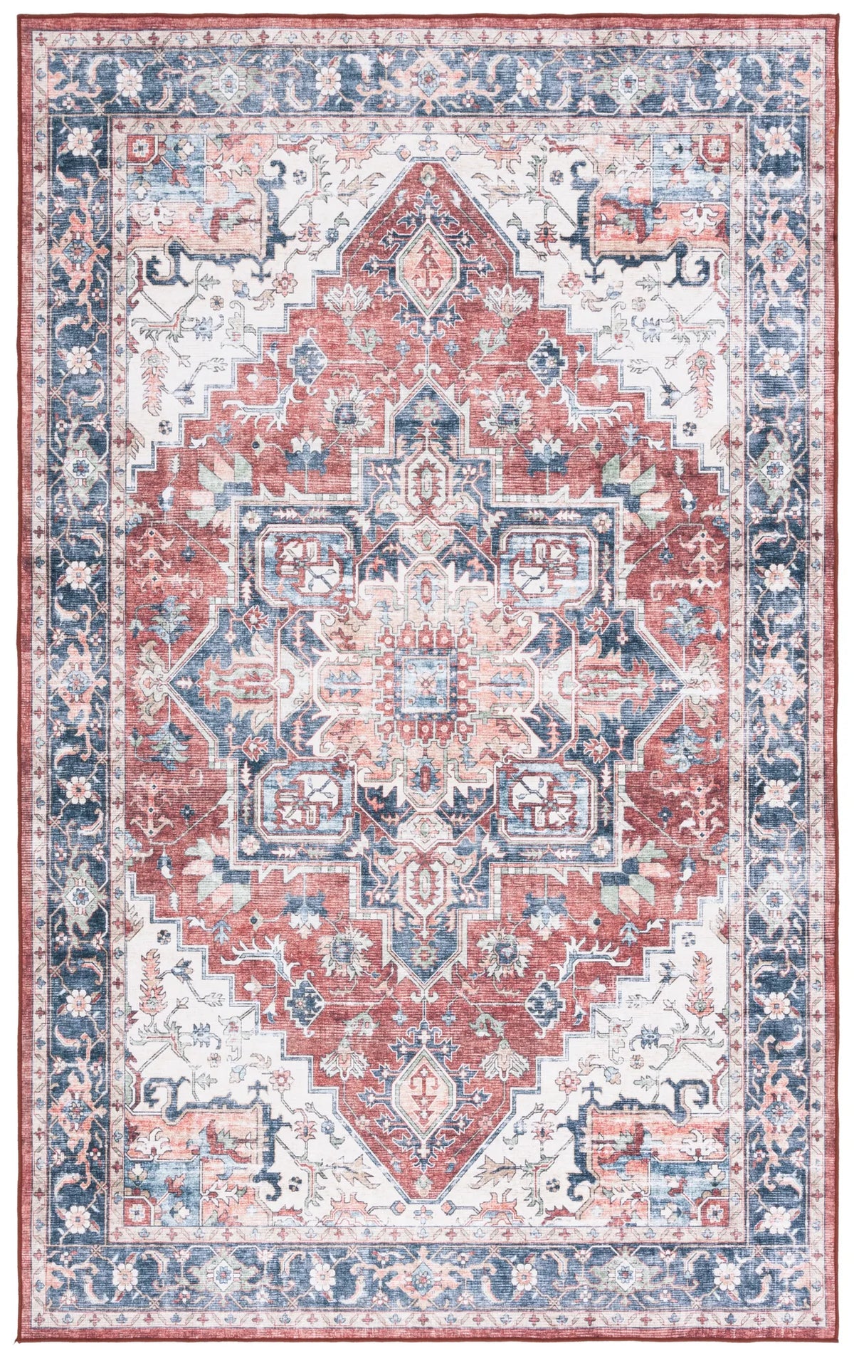 Safavieh Arizona 4'-0" x 6'-0" Rug in Brown / Blue