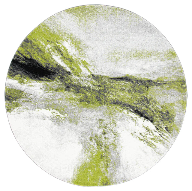 Safavieh Galaxy 5'-3" x 5'-3" Rug in Grey / Green