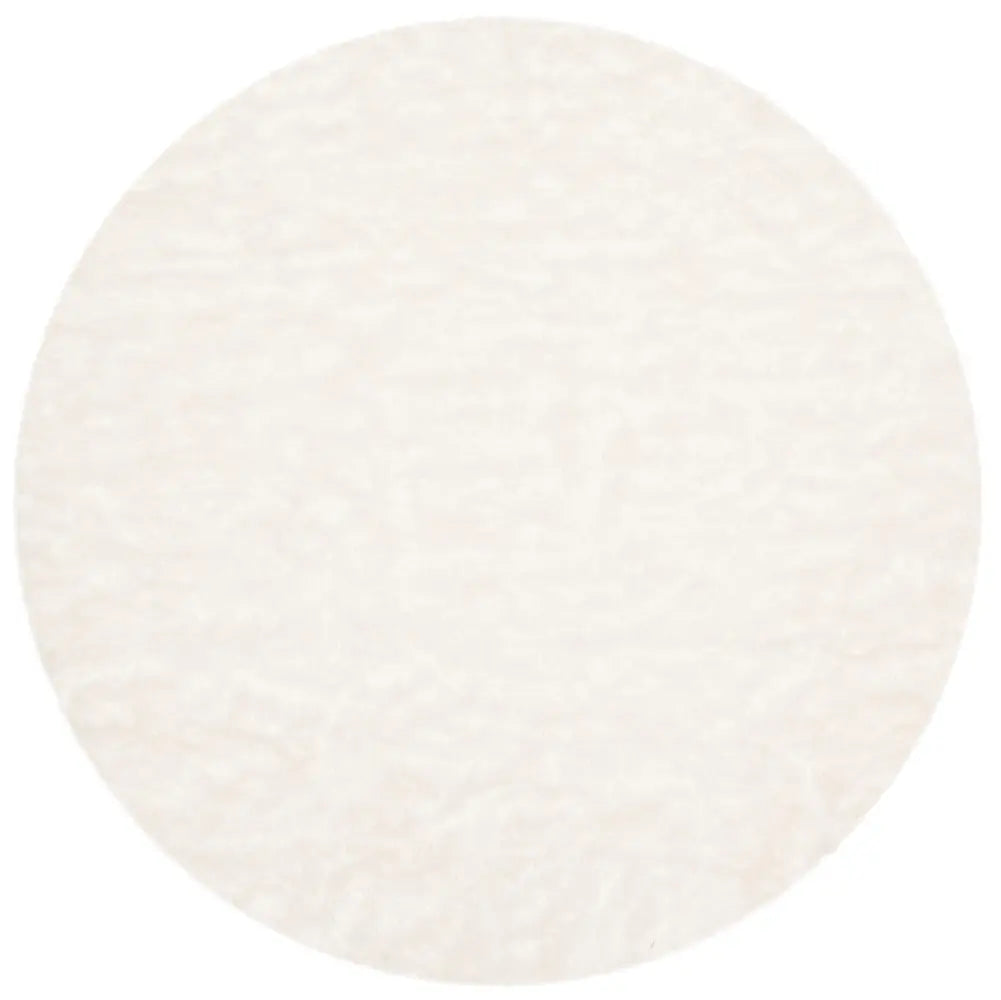 Safavieh Faux Sheep Skin 6'-0" x 6'-0" Rug in Ivory