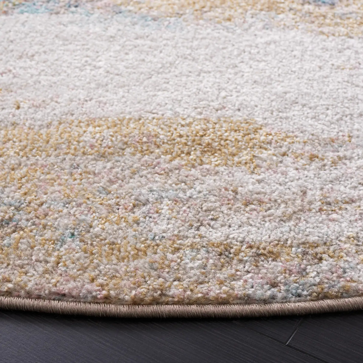 Safavieh Phoenix 500 6'-7" x 6'-7" Rug in Rust Blue / Ivory