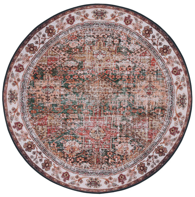 Safavieh Tucson 6'-0" x 6'-0" Rug in Ivory / Green