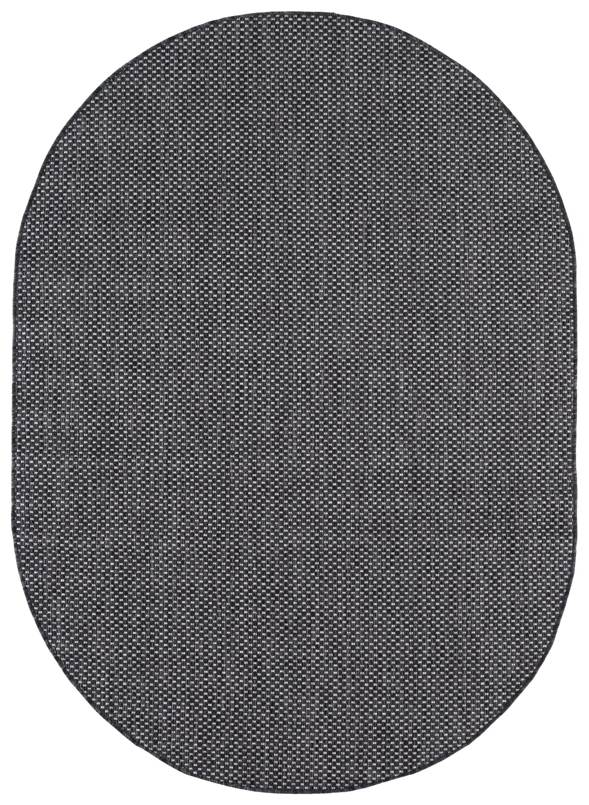 Safavieh Courtyard 5'-3" x 7'-6" Rug in Black / Beige