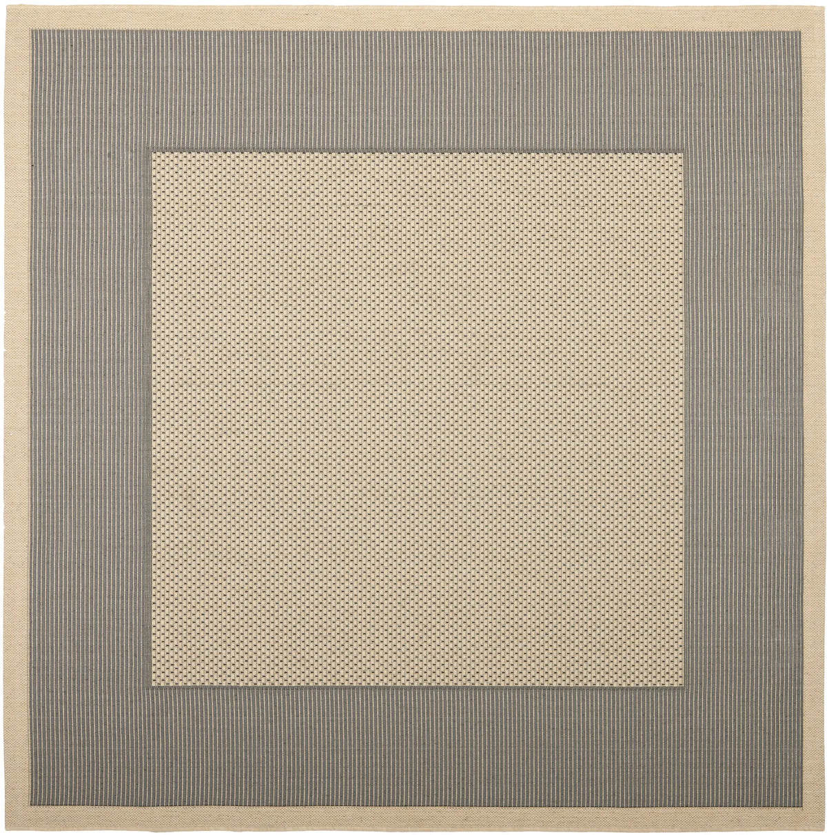 Safavieh Courtyard 6'-7" x 6'-7" Rug in Grey / Cream