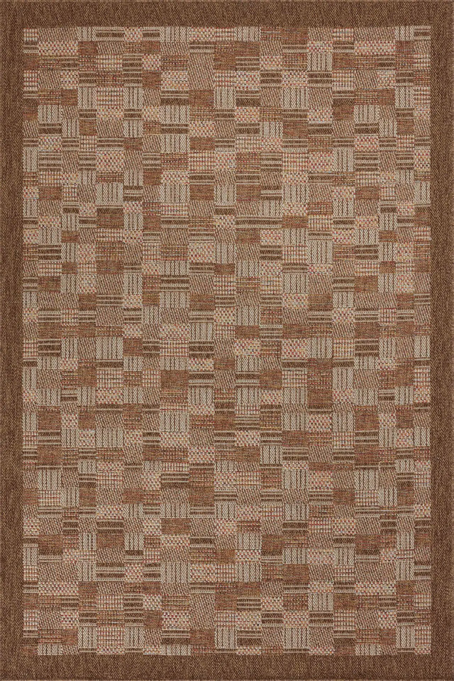 Loloi Merrick Mer-04 Chestnut/Fiesta Rug - main flat