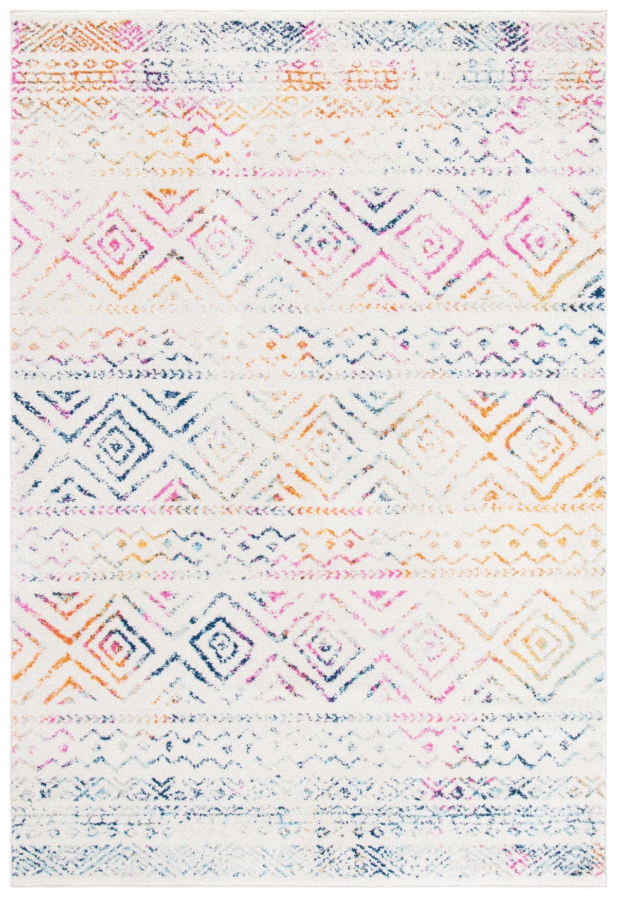 Safavieh Tulum 4'-0" x 6'-0" Rug in Ivory / Fuchsia