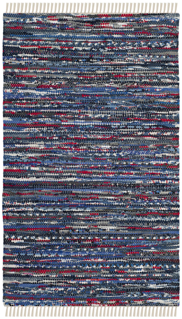 Safavieh Rag Rug 2'-0" x 3'-0" Rug in Blue / Multi