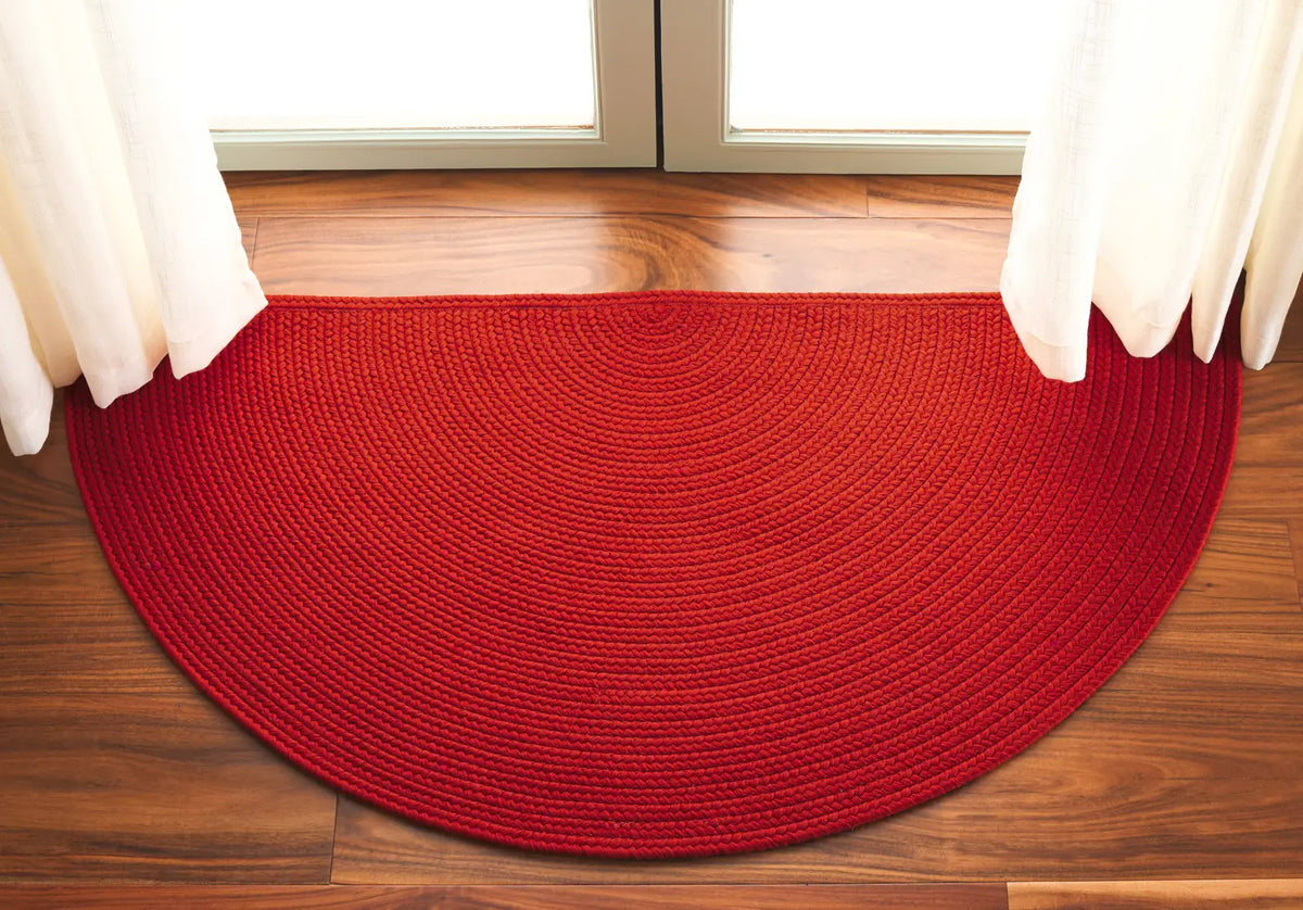 Safavieh Braided 2'-0" x 4'-0" Rug in Rust