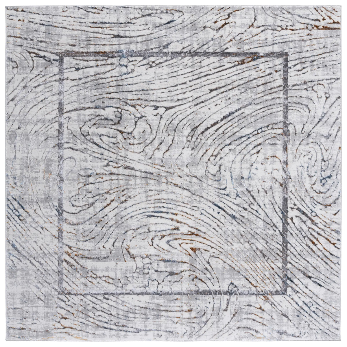 Safavieh Sonoma 6'-7" x 6'-7" Rug in Ivory / Grey