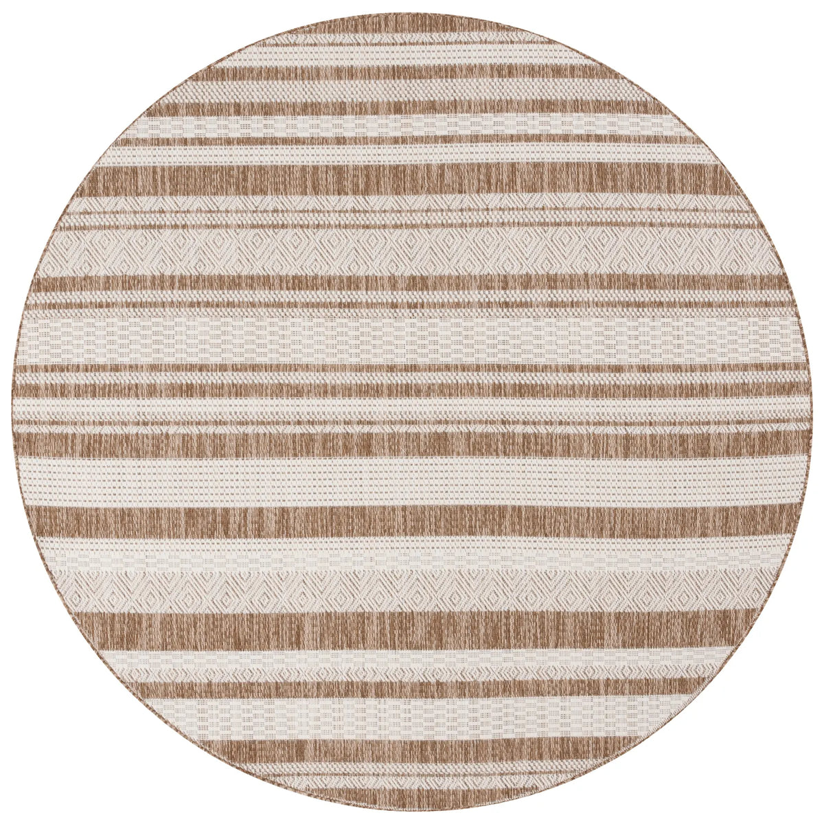 Safavieh Beach House 6'-7" x 6'-7" Rug in Navy / Ivory