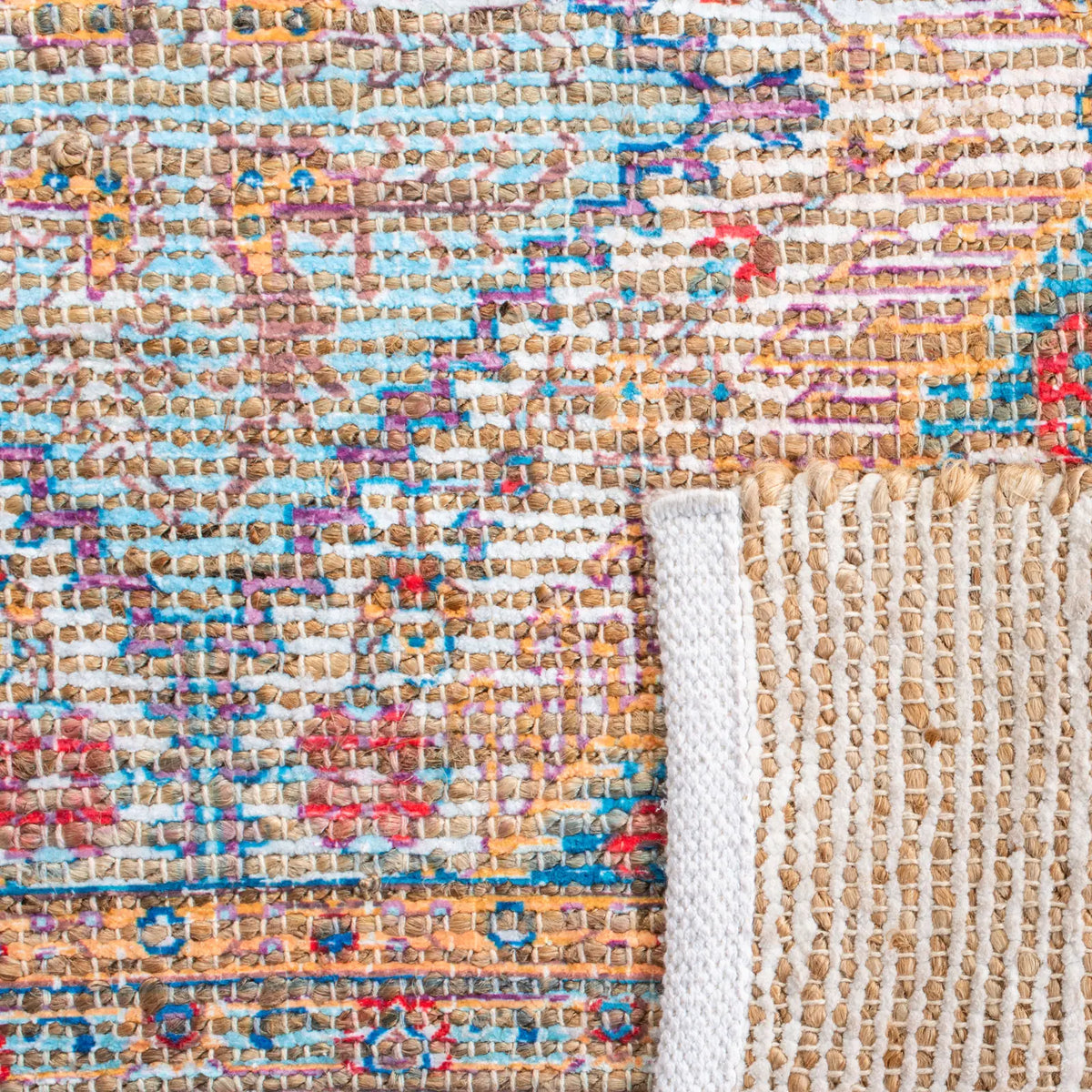 Safavieh Saffron 4'-0" x 6'-0" Rug in Rust / Blue