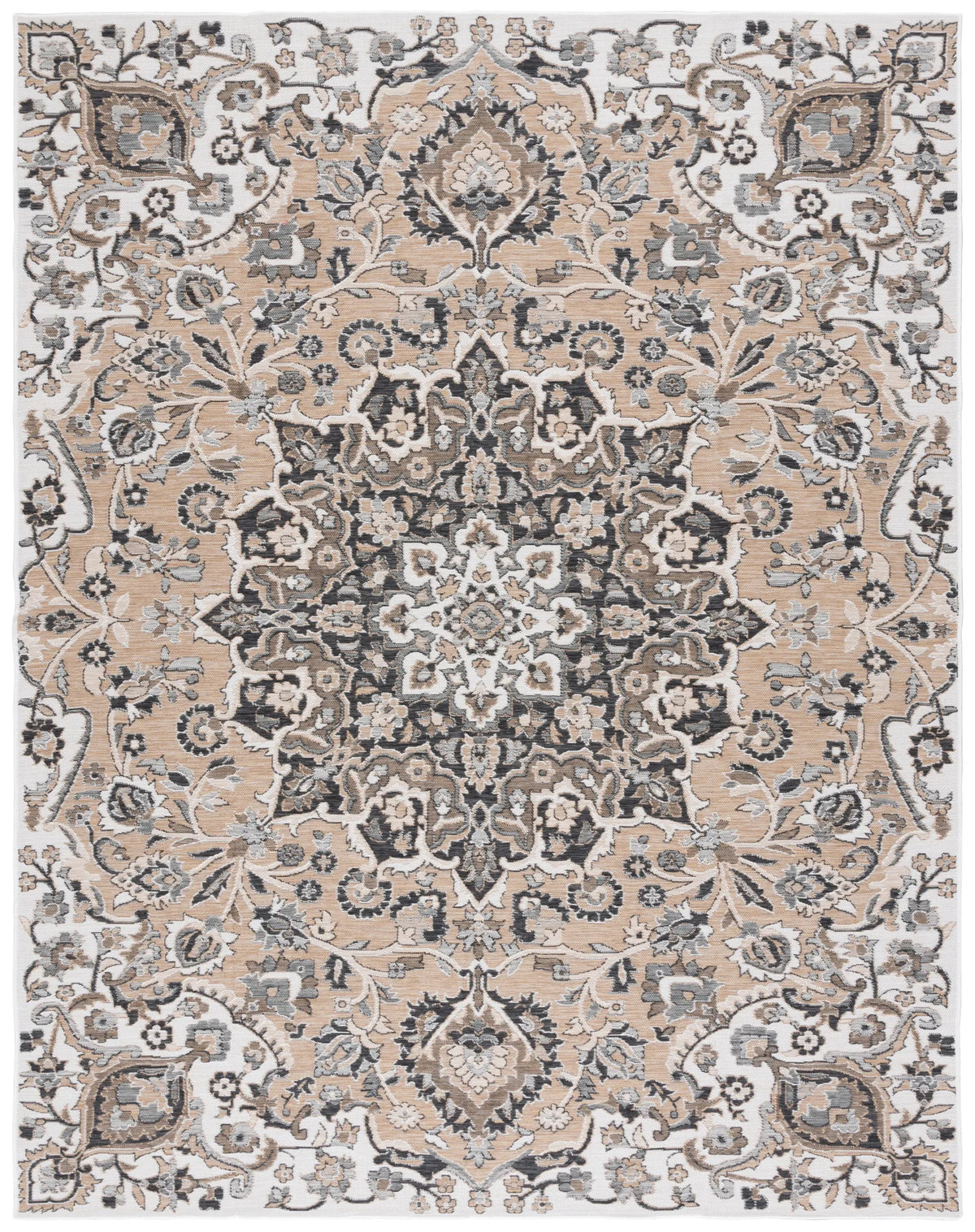 Safavieh Sunrise 8'-0" x 10'-0" Rug in Grey / Beige Black