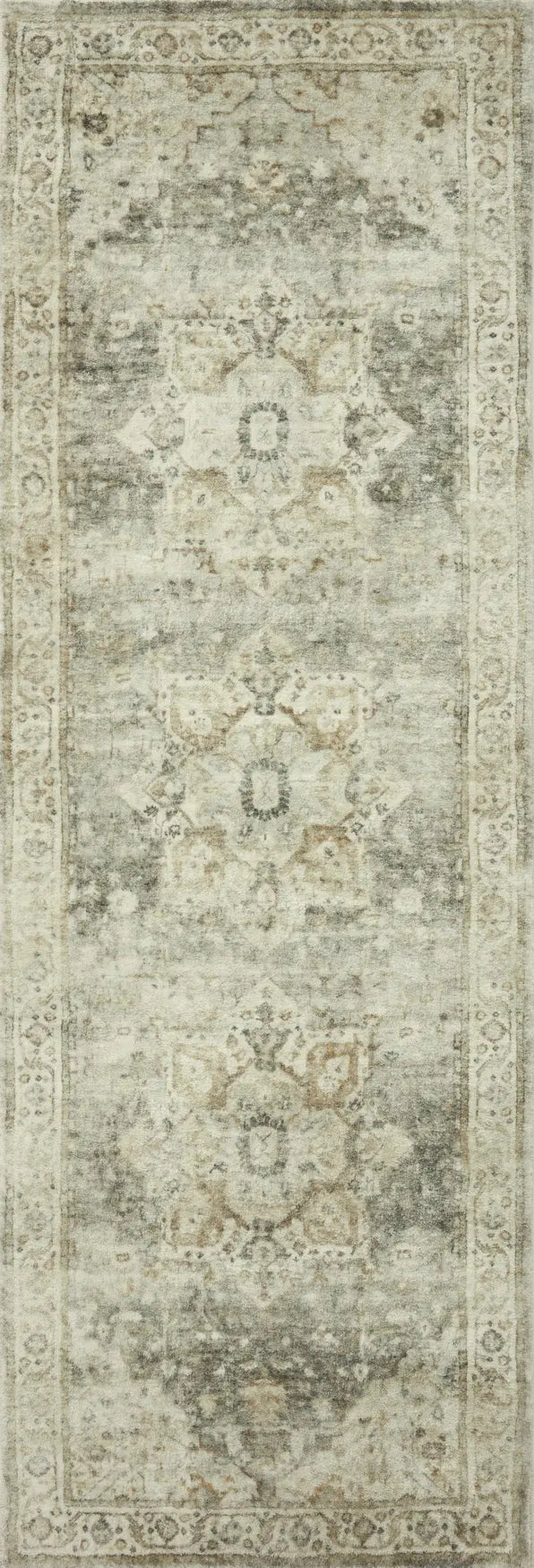 Loloi Rosette Ros-09 Sage/Beige Rugs - runner flat