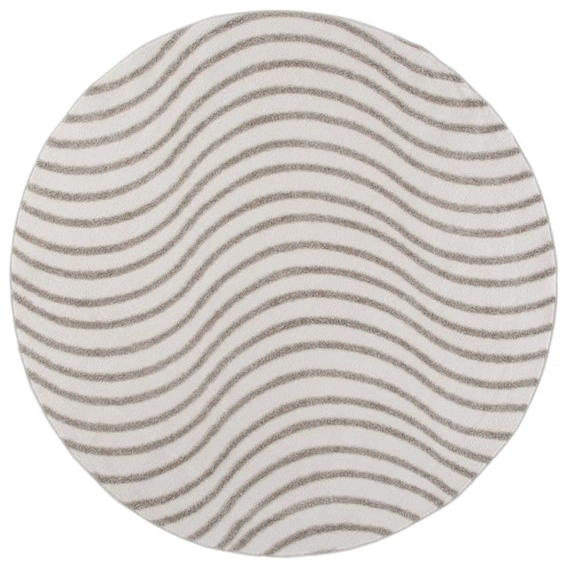 Safavieh Wave 6'-7" x 6'-7" Rug in Ivory / Beige