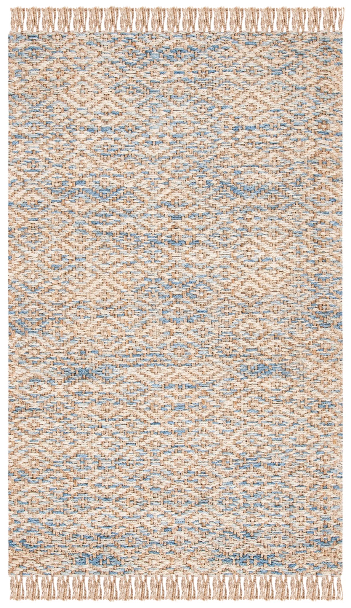 Safavieh Natural Fiber 4'-0" x 6'-0" Rug in Natural / Blue