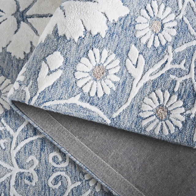 Safavieh Glamour 4'-0" x 6'-0" Rug in Blue / Ivory