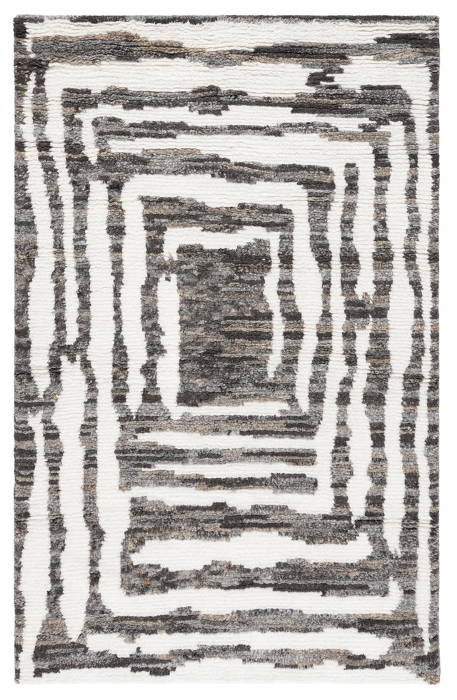 Safavieh Casablanca 4'-0" x 6'-0" Rug in Ivory / Charcoal
