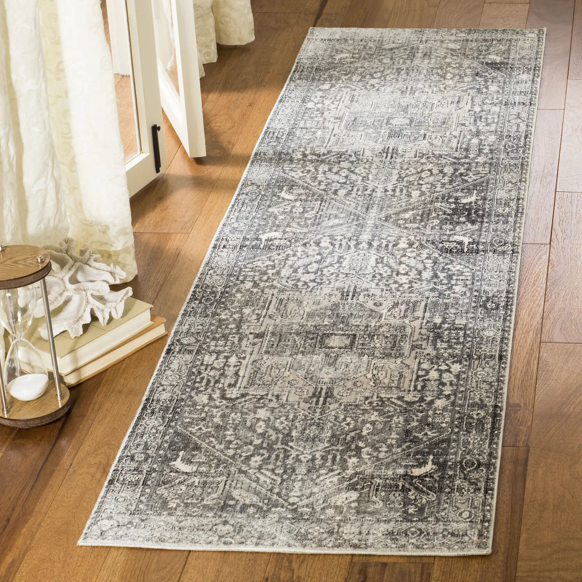 Safavieh Vintage Persian 2'-2" x 10'-0" Rug in Grey / Charcoal