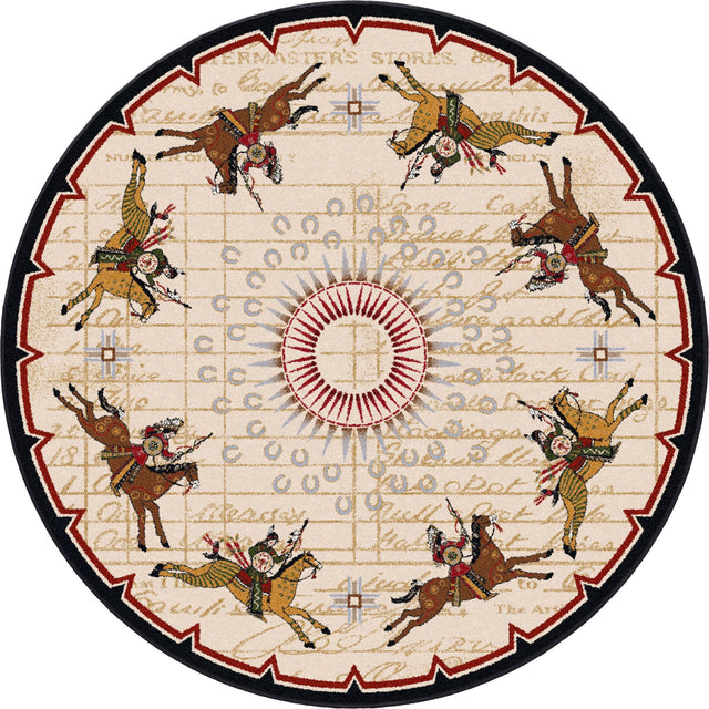 American Dakota Three Sisters Garnet Rug