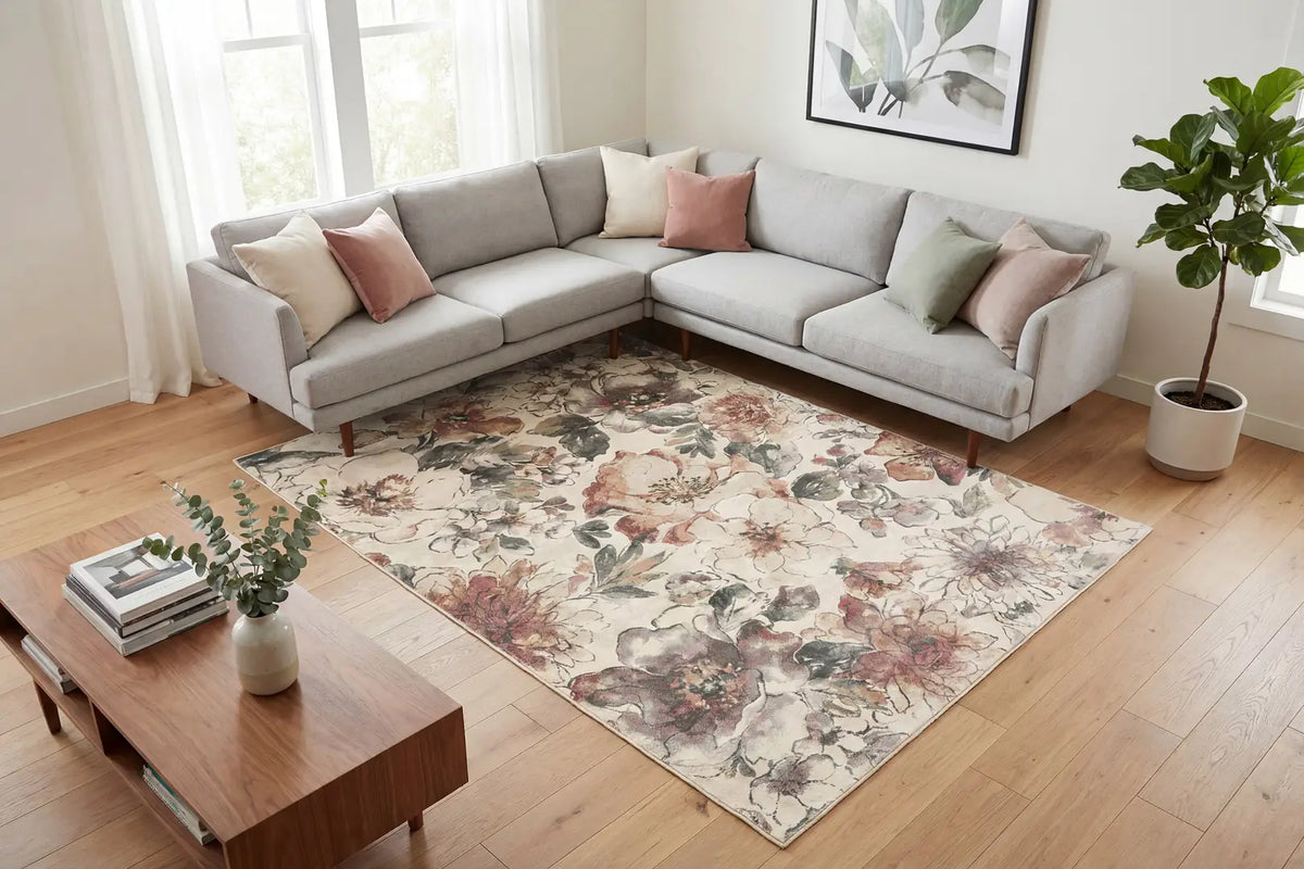 Dynamic Rugs Eclipse 63528 Cream / Multi Rugs - Room