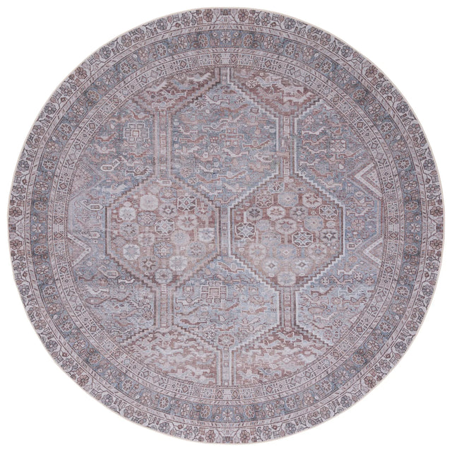 Safavieh Tucson 6'-0" x 6'-0" Rug in Grey / Rust