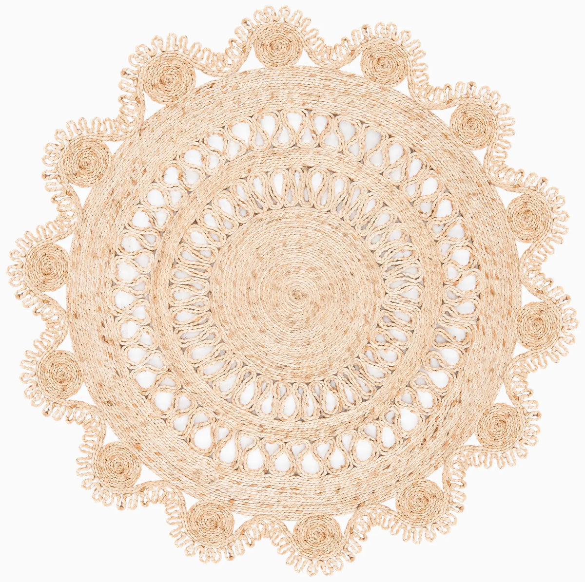 Safavieh Natural Fiber 3'-0" x 3'-0" Rug in Natural