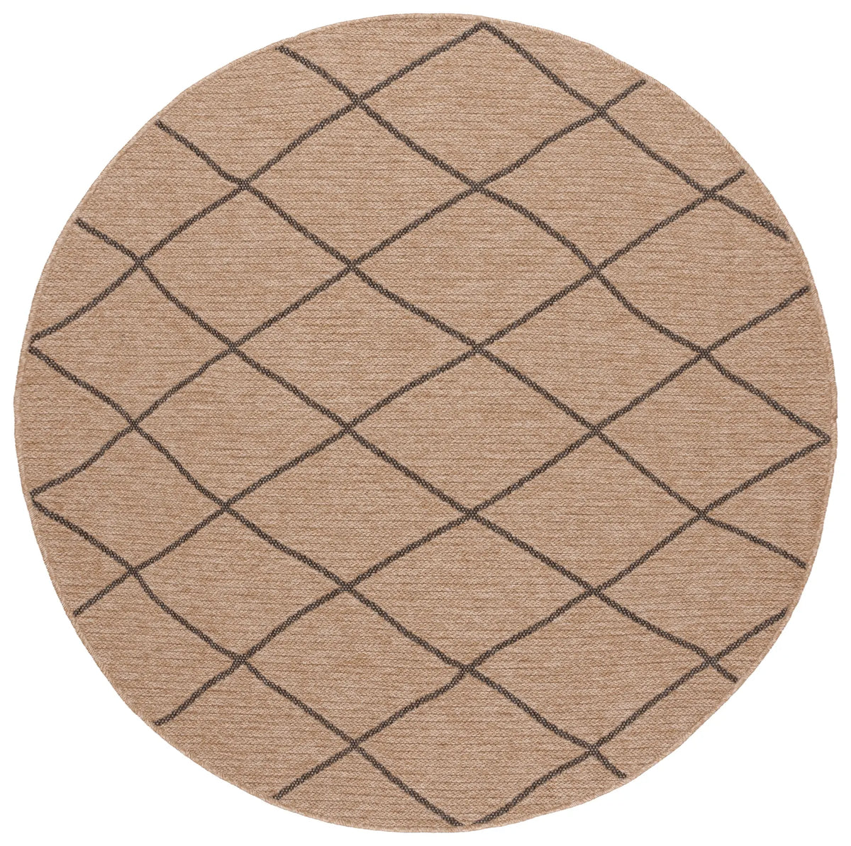 Safavieh Retreat 6'-7" x 6'-7" Rug in Natural / Black