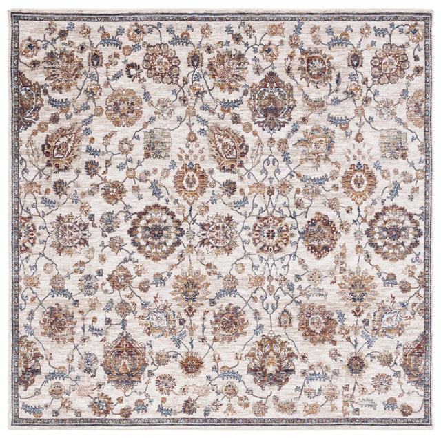 Safavieh Heirloom 700 6'-7" x 6'-7" Rug in Ivory / Navy