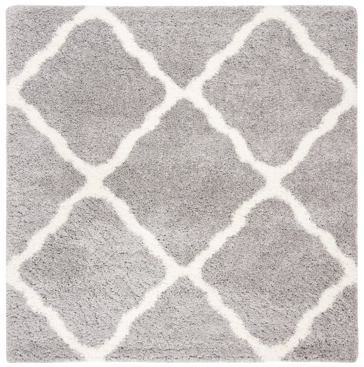 Safavieh Fontana Shag 800 6'-7" x 6'-7" Rug in Grey / Cream