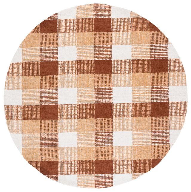 Safavieh Genre 6'-0" x 6'-0" Rug in Ivory / Rust