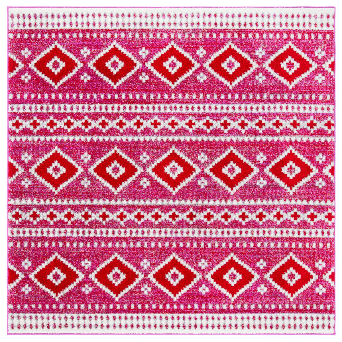 Safavieh Adirondack 6'-0" x 6'-0" Rug in Fuchsia / Ivory