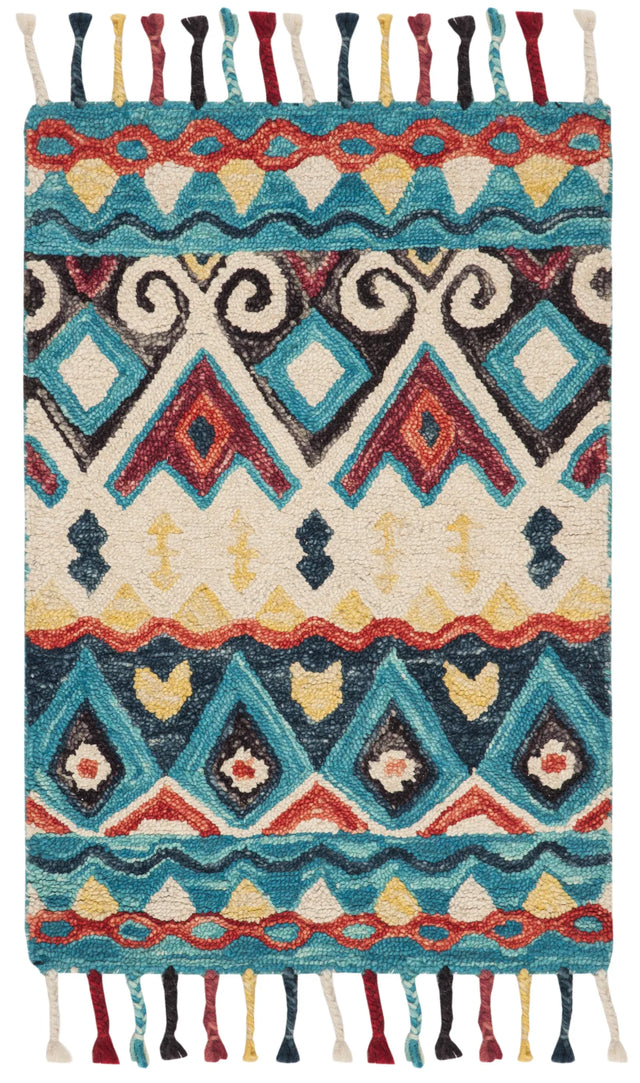 Safavieh Aspen 2'-0" x 3'-0" Rug in Blue / Red