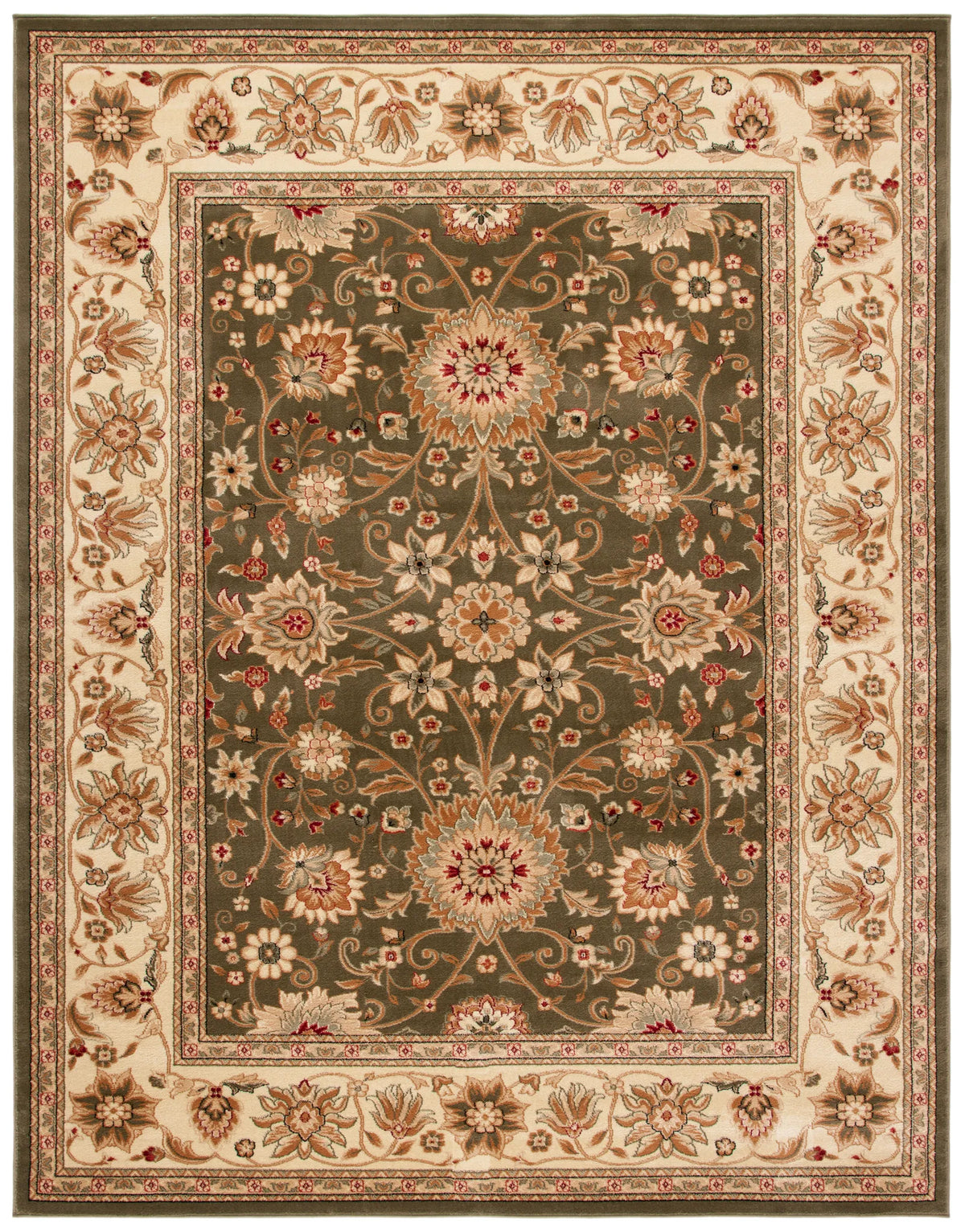 Safavieh Lyndhurst 10'-0" x 14'-0" Rug in Sage / Ivory