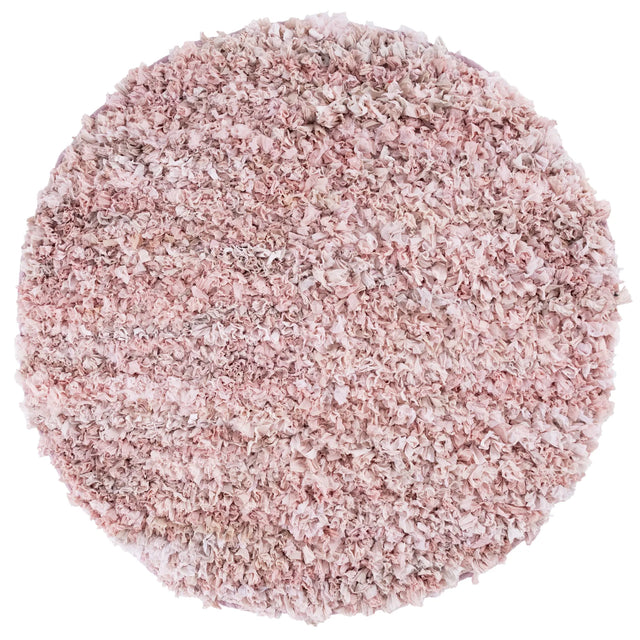 Safavieh Rio Shag 6'-0" x 6'-0" Rug in Light Pink