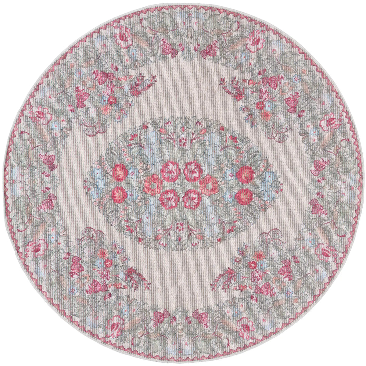 Safavieh Besarabian 6'-7" x 6'-7" Rug in Beige / Sage