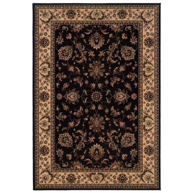 Oriental Weavers Sphinx Ariana 311k3 Black / Ivory Rugs - main flat